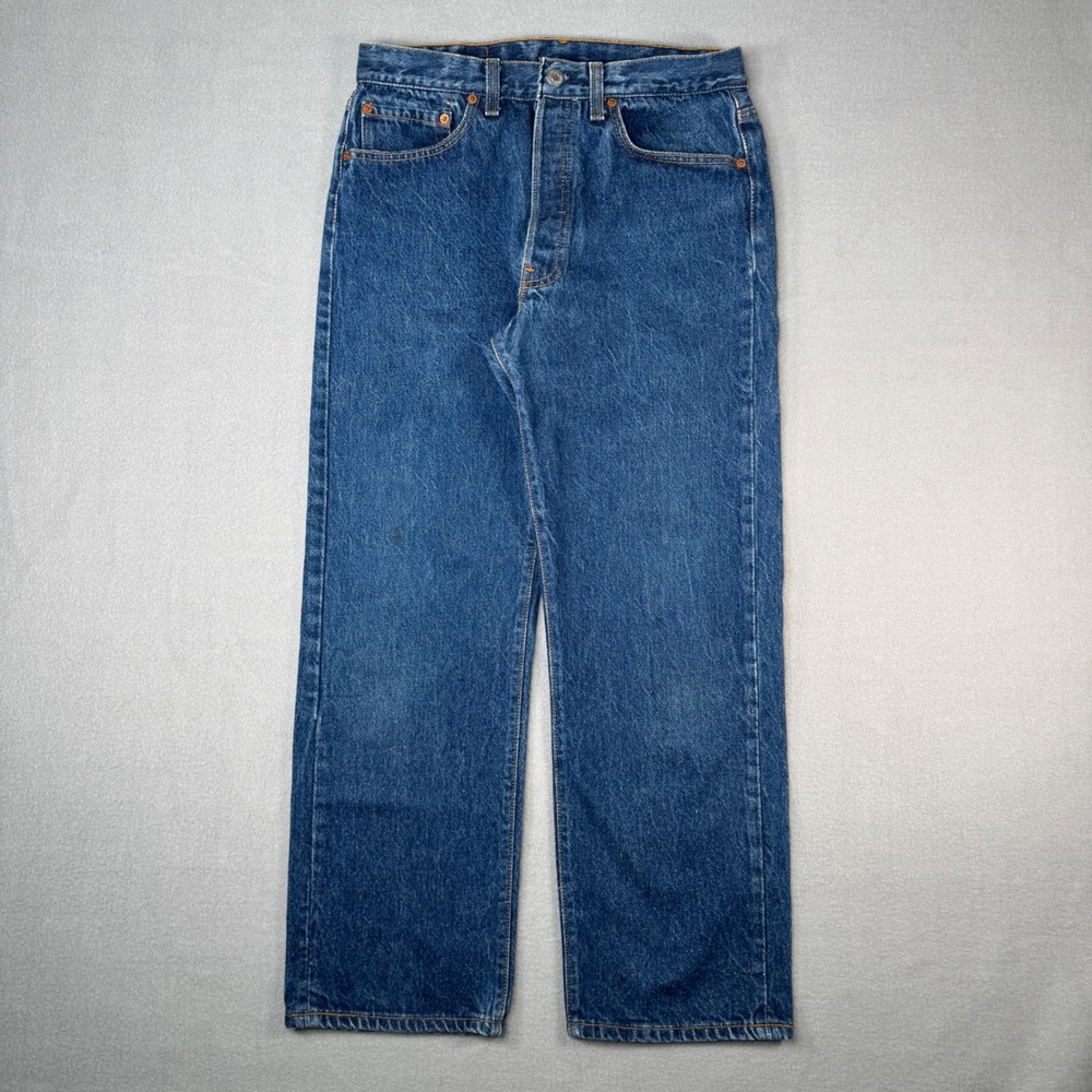 Vintage Levi's 501-0000 Made in USA Jeans 33x30 Blue Button Fly 80s